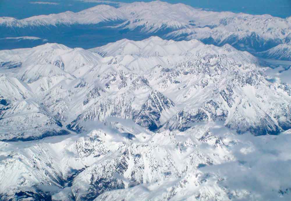 264 - Nueva Zelanda, Alpes de N. Z. - imagenes aereas